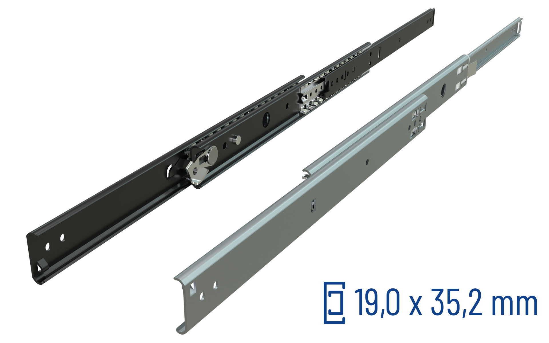 SCHOCK® MODULAR Serie 044 – Überauszug bis 75 kg/Paar