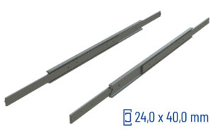 SCHOCK® CNC-gefräste Teleskopschiene Vollauszug ADTS-40, bis 125 kg/Paar