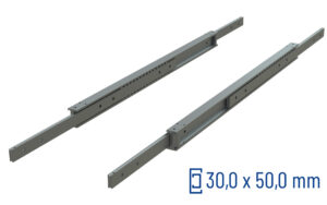 SCHOCK® CNC-gefräste Teleskopschiene Vollauszug ADTSB-50, bis 180 kg/Paar