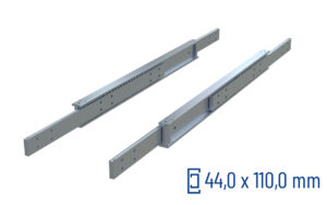 SCHOCK® CNC-gefräste Teleskopschiene Vollauszug DTSB-110, bis 1800 kg/Paar
