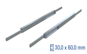 SCHOCK® CNC-gefräste Teleskopschiene Vollauszug DTSB-60, bis 600 kg/Paar