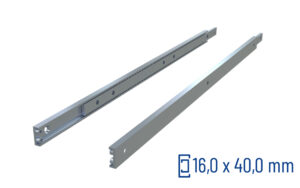 SCHOCK® CNC-gefräste Teleskopschiene Teilauszug OWS-40, bis 360 kg/Paar