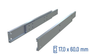 SCHOCK® CNC-gefräste Teleskopschiene Teilauszug OWS-60, bis 750 kg/Paar