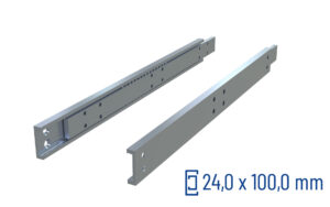 SCHOCK® CNC-gefräste Teleskopschiene Teilauszug OWST-100, bis 1750 kg/Paar