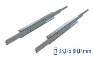 SCHOCK® CNC-gefräste Teleskopschiene Überauszug 150% QSRT-60, bis 230 kg/Paar