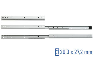 SCHOCK® Classic Teleskopschiene Überauszug Serie 040 – Zuhaltung