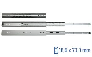 SCHOCK® Classic Teleskopschiene Vollauszug 070 – Zuhaltung