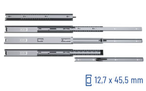 SCHOCK® Classic Teleskopschiene Vollauszug 072 – Zuhaltung, Schnelltrennung