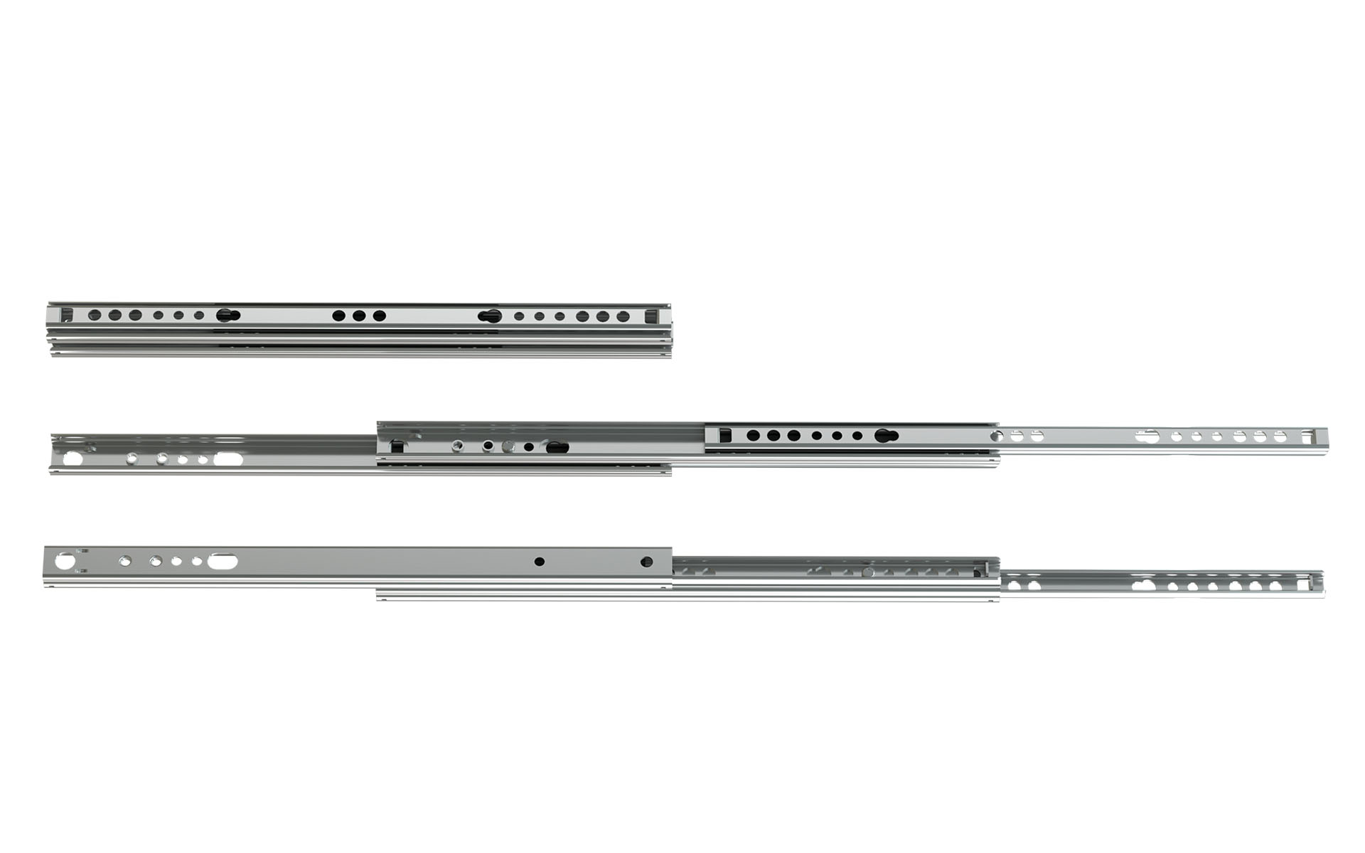 SCHOCK® Exklusiv Teleskopschiene Serie 042 – Überauszug – beidseitig ausziehbar, bis 10 kg/Paar