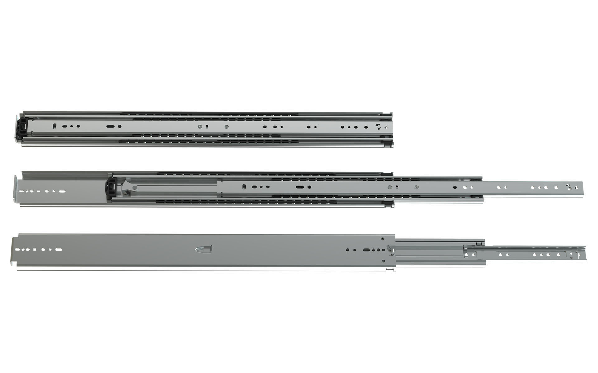 SCHOCK® Exklusiv Serie 076 – Vollauszug – mit Endanschlag oder Verriegelung – bis 227 kg/Paar